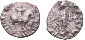 India (ancient) Indo-Scythian Kingdom 1st Century BC AR Drachm Silver 1.79g VF