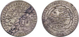 Algeria Ottoman Empire AH 1237 (1822) 1 Budju - Mahmud II Silver (.850) 10.15g AU KM 68