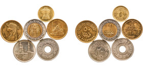 Egypt Arab Republic of Egypt 1992 - 2005 Coinage (Lot with 6 coins) UNC