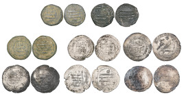 Abbasid, temp. al-Ma'mun (198-218h), fals, Ras al-Ayn 202h, citing Jahm and Harun, 3.05g (Shamma p.152, 5), fine, rare; other fulus (2) comprising Bal...