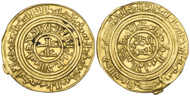 Fatimid, al-Amir (495-524h), dinar, Misr 508h, 4.13g (Nicol 2527), traces of mount left on edge, some ink marks on obverse, very fine

Estimate: GBP...