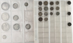 Miscellaneous Islamic coins (95), mostly in silver and some crown-sized and larger, a few in bronze, including issues of Ottoman Empire, Afghanistan, ...