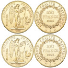 g France, 100 francs (2), 1906 A, 1908 A, bagmarked, extremely fine to mint state (2)

Estimate: GBP 3600-4000