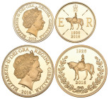 g Gibraltar, Elizabeth II, 90th Birthday, 2016, proof two-pounds and five-pounds, both with Rank-Broadley portrait, mint state, in magnetic clear plas...
