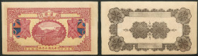 China, Bank of Territorial Development, 100 coppers, 1916, remainder without serial # or signatures, agricultural scene, red and blue (Pick 576; S/M C...