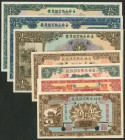 China, Kirin Yung Heng Provincial Bank, 1926 Harbin ‘big money’ issue, set of 5 cents to 10 dollars uniface obverse and reverse specimens, various des...