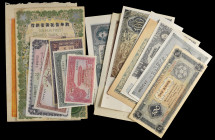 World Banknotes (160): A useful group, many from Asia and also some European, including: Iran, 5 rials, 1937 (Pick 32a); Timor, 5, 10 and 50 avos, 194...