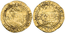 Henry VIII, Third Coinage (1544-47), crown, Bristol mint, m.m. WS monogram on reverse only, crowned Tudor rose dividing crowned h R, hEnRICVS 8 ROSA S...