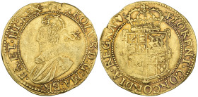 Charles I, Tower mint, unite, m.m. heart, Group B, Class Ib, second bust left, rev., square-topped crowned shield with light garniture, 9.01g (cf. Bro...