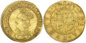 Scotland, Charles I, Third Coinage (1637-42), by Nicholas Briot, half-unit, bust left wearing Scottish crown, indistinctly signed B (?) below, legend ...