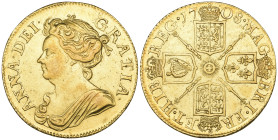 Anne, After Union with Scotland, guinea, 1708, second bust left, plain below (S. 3572), very fine to good very fine

Estimate: GBP 2000-3000