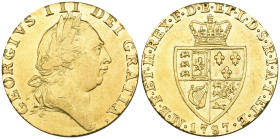 George III, guinea, 1787, fifth head, by Lewis Pingo, ‘spade’ type (S. 3729), fine

Estimate: GBP 600-800