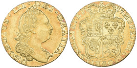 George III, half-guinea, 1777 (S. 3734), good very fine, with attractive orange toning

Estimate: GBP 700-1000