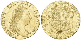 George III, half-guinea, 1786 (S. 3734), probably excavated, with some surface marks and a small edge knock, otherwise good very fine

Estimate: GBP...