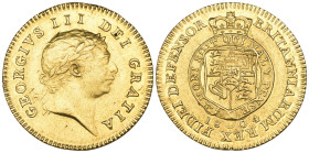 George III, half-guinea, 1804, seventh head, by Nathaniel Marchant (S. 3737), extremely fine or better, in NGC holder graded MS 61

Estimate: GBP 80...