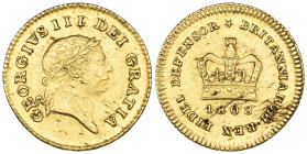 George III, third-guinea, 1808 (S. 3740), haymarked, extremely fine

Estimate: GBP 350-450