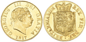 g George III, half-sovereign, 1817 (S. 3786), almost as struck, in NGC holder graded MS 63

Estimate: GBP 1500-2000