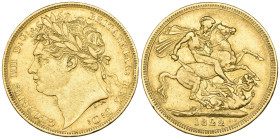g George IV, sovereign, 1822 (S. 3800), good fine

Estimate: GBP 600-800