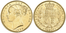 g Victoria, young head, sovereign, 1864, die no. 49 (S. 3852C), mint state, in NGC holder graded MS 63

Estimate: GBP 700-800