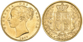 g Victoria, young head, sovereign, 1869, die no. 57 (S. 3853), good very fine to extremely fine

Estimate: GBP 500-600