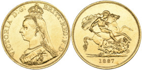 g Victoria, Jubilee, 1887, five-pounds, surface scuffs and hairlines, about extremely fine

Estimate: GBP 2500-3000