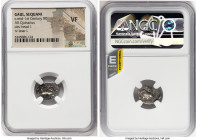 CENTRAL GAUL. Sequani. Ca. mid-1st century BC. AR quinarius (15mm, 10h). NGC VF. Male head with curly hair left / SE-QVANOIO-TVOS, boar standing left....