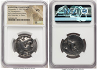 MACEDONIAN KINGDOM. Alexander III the Great (336-323 BC). AR tetradrachm (28mm, 10h). NGC VG. Early posthumous issue, uncertain mint. Head of Heracles...