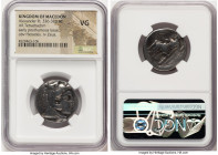 MACEDONIAN KINGDOM. Alexander III the Great (336-323 BC). AR tetradrachm (24mm, 7h). NGC VG. Early posthumous issue, uncertain mint. Head of Heracles ...