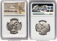 MACEDONIAN KINGDOM. Philip III Arrhidaeus (323-317 BC). AR tetradrachm (28mm, 17.05 gm, 11h). NGC AU 5/5 - 3/5, Fine Style, brushed, light scuff. Life...