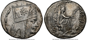 ARMENIAN KINGDOM. Tigranes II the Great (95-56 BC). AR tetradrachm (27mm, 15.19 gm, 1h). NGC AU 5/5 - 3/5. Tigranocerta, ca. 80-68 BC. Diademed and dr...
