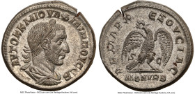 SYRIA. Antioch. Philip I (AD 244-249). BI tetradrachm (26mm, 14.24 gm, 11h). NGC MS 5/5 - 4/5. Minted in Rome for use in Antioch, AD 244. AYTOK K M IO...