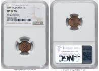 Ferdinand I Stotinka 1901 MS64 Brown NGC, Paris mint, KM22.1. With torch privy mark. Ex. KB Collection From the KB Collection HID09801242017 © 2025 He...