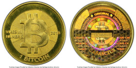 Casascius brass Unloaded (Redeemed) 1 Bitcoin (BTC) 2013 MS67 PCGS, Ahonen-pg 94. Total Issued: 8,352. Series 2. Type PF2. 28.5mm. Firstbits 13CMMbVR....