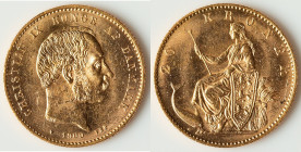 Christian IX gold 20 Kroner 1900 (h)-VBP AU, Copenhagen mint, KM791.2, Fr-295. 23mm. 8.95gm. HID09801242017 © 2025 Heritage Auctions | All Rights Rese...
