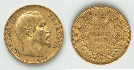 Napoleon III gold 20 Francs 1853-A XF, Paris mint, KM781.1, Fr-573. 21mm. 6.41gm. HID09801242017 © 2025 Heritage Auctions | All Rights Reserved www.HA...