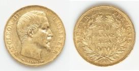 Napoleon III gold 20 Francs 1854-A XF, Paris mint, KM781.1, F-531/2. 21mm. 6.44gm. HID09801242017 © 2025 Heritage Auctions | All Rights Reserved www.H...