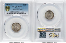 Republic 50 Centimes 1873-A MS65 PCGS, Paris mint, KM834.1, Gad-419a, F-189. HID09801242017 © 2025 Heritage Auctions | All Rights Reserved www.HA.com/...