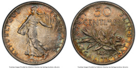 Republic 50 Centimes 1898 MS65 PCGS, Paris mint, KM854, Gad-420, F-190. HID09801242017 © 2025 Heritage Auctions | All Rights Reserved www.HA.com/Texas...