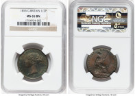 Victoria 1/2 Penny 1855 MS65 Brown NGC, KM726, S-3949. HID09801242017 © 2025 Heritage Auctions | All Rights Reserved www.HA.com/TexasAuctioneerLicense...