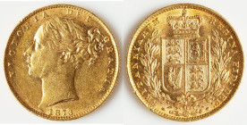 Victoria gold "Shield" Sovereign 1873 XF (Obverse Scratches), KM736.2. Die #11. 22.05gm. 8.01gm. HID09801242017 © 2025 Heritage Auctions | All Rights ...
