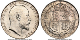 Edward VII Pair of Certified 1/2 Crown Issues NGC, 1) 1/2 Crown 1902 MS62, 2) 1/2 Crown 1903 Fine Details (Reverse Rim Damage), KM802, S-3980. HID0980...