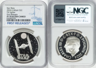 Charles III silver Proof "TIE Fighter" 2 Pounds (1 oz) 2024 PR70 Ultra Cameo NGC, Mintage: 3,010. Star Wars series. First Releases. HID09801242017 © 2...
