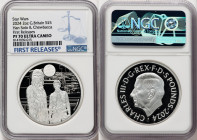 Charles III silver Proof "Han Solo & Chewbacca" 5 Pounds (2 oz) 2024 PR70 Ultra Cameo NGC, Mintage: 760. Star Wars series. First Releases. HID09801242...