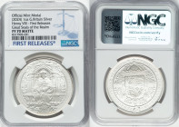 "King Henry VIII Seal" silver Matte Proof Official Mint Medal (1 oz) ND (2024) PR70 NGC, Mintage: 2,000. Great Seals of the Realm series. First Releas...