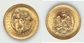 Estados Unidos gold Restrike 2-1/2 Pesos 1945 UNC, Mexico City mint, KM463, Fr-169R. 15.5mm. 2.08gm. HID09801242017 © 2025 Heritage Auctions | All Rig...