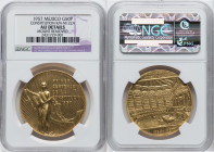 Estados Unidos gold "Constitution Centennial" Medallic 50 Pesos 1957-Mo AU Details (Mount Removed) NGC, Mexico City mint, KM-M122a, Grove-698. Centenn...