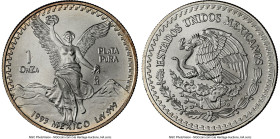 Estados Unidos Pair of Certified silver "Libertad" Onza Issues NGC, 1) Onza 1993-Mo - MS69 2) Onza 1995-Mo - MS67 Mexico City mint, KM494.4. Libertad ...