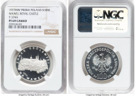 Republic silver Proof Proba "Wawel Royal Castle" 100 Zlotych 1977-MW PR69 Cameo NGC, KM-Pr309, Parchimowicz-374a. HID09801242017 © 2025 Heritage Aucti...