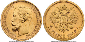 Nicholas II gold 5 Roubles 1902-AP MS64 NGC, St. Petersburg mint, KM-Y62, Fr-180. HID09801242017 © 2025 Heritage Auctions | All Rights Reserved www.HA...