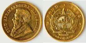 Republic gold 1/2 Pond 1895 XF (Cleaned, Edge Damage), Pretoria mint, KM9.2. 19.4mm. 3.93gm. HID09801242017 © 2025 Heritage Auctions | All Rights Rese...